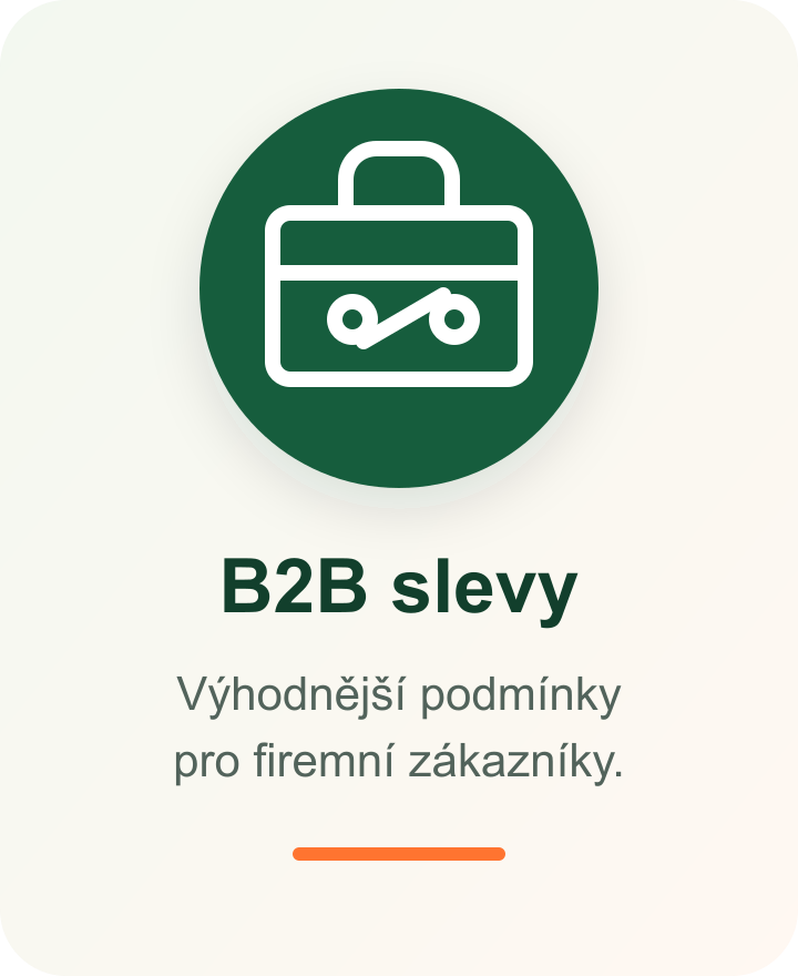 B2B slevy — výhodnější podmínky pro firemní zákazníky