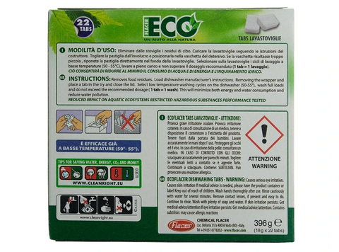 ECOFLACER TABS LAVASTOVIGLIE 22 ks tablety do myčky