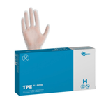 T-PE Rukavice, TPE ALLFOOD, nepudrované, bílé M