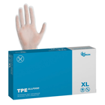 T-PE Rukavice, TPE ALLFOOD, nepudrované, bílé L