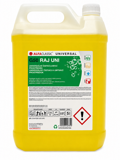 G50 Raj UNI, Univerzální mycí a čisticí prostředek