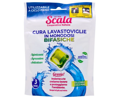 SCALA CURA LAVASTOVIGLIE IN MONODOSI 3 x 25 g tablety na čištění myčky