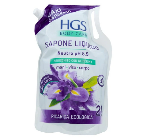 HGS SAPONE LIQUIDO IRIS e TALCO 2 l tekuté mýdlo