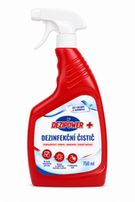 DEZIPOWER PLUS, Dezinfekční čistič s květinovou vůní na tvrdé povrchy, bez chlóru a alkoholu