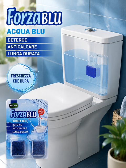Tablety do WC nádržky, bez chloru, svěží vůně