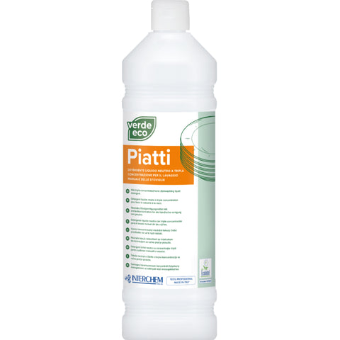 VERDE ECO PIATTI - Prostředek pro ruční mytí nádobí, 1 l, Ecolabel