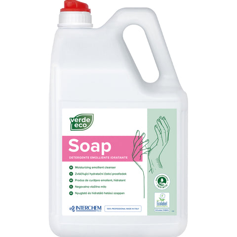 VERDE ECO SOAP - Jemné hydratační tekuté mýdlo, 5 l, Ecolabel
